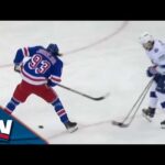 Rangers' Mika Zibanejad Pulls Off SLICK Between-The-Legs Move Before Chris Kreider Buries Rebound