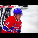 Brendan Gallagher ran right into the Capitals goalie Darcy Kuemper