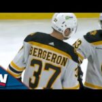 Bruins' Patrice Bergeron Picks Top Corner Off Brilliant Stretch Pass From Hampus Lindholm