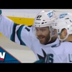 Sharks' Nico Sturm & Martin Kaut Combine For Two Quick Goals vs. Flames