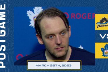 Toronto Marlies Post-Game | Toronto Marlies vs Cleveland Monsters | March 25, 2023