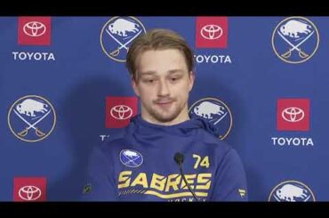 Rasmus Asplund Postgame Interview vs Anaheim Ducks (12/7/2021)