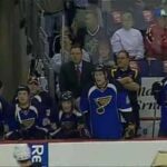 TJ OSHIE HITS RICK NASH AGAIN (BLUES HOME VERSION)