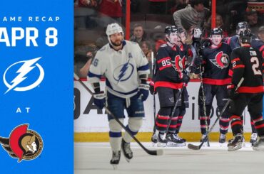 RECAP: Lightning @ Senators 4/8/23 | Time Is Ticking.