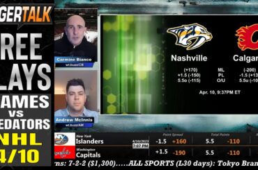 Calgary Flames vs Nashville Predators Prediction, Picks and Odds | NHL Betting Advice | April 10