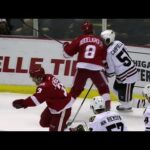 Abdelkader levels Campbell with a shoulder to the chin