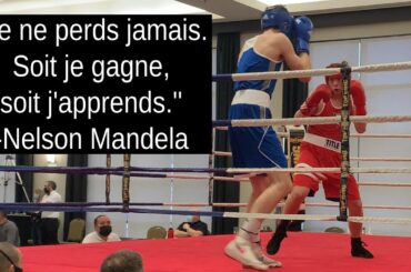 Combat de boxe amateur - Maxim Allen vs Samuel Truchon - Championnat des gants de bronze