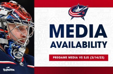 Brad Larsen says Daniil Tarasov will START for the Columbus Blue Jackets | Pregame Media (3/14/23)