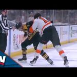 Tyler Lewington And Zack MacEwen Drop The Gloves And Trade Punches In Solid Tilt