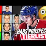 HABS PROSPECT TIER LIST (WHO'S THE BEST MONTREAL CANADIENS PROSPECT)