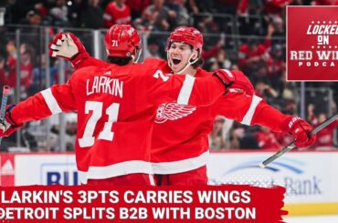 Dylan Larkin’s 3PTS Carries Red Wings | Detroit Splits Weekend With the Boston Bruins