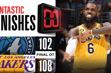 WILD OVERTIME ENDING Timberwolves vs Lakers #ATTPlayIn | April 11, 2023