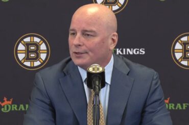 Jim Montgomery Gives Linus Ullmark INJURY UPDATE | Bruins Postgame Interview