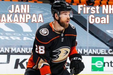 Jani Hakanpaa #28 (Anaheim Ducks) first NHL goal Mar 11, 2020