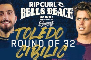 Filipe Toledo vs Morgan Cibilic | Rip Curl Pro Bells Beach - Round of 32 Heat Replay