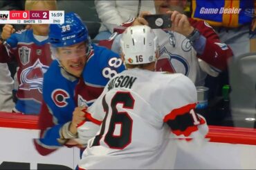 Austin Watson vs Andreas Englund FIGHT, Senators @ Avalanche Jan 14 2023