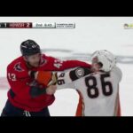 Simon Benoit Answers For Low Hit On John Carlson As Tom Wilson Drops The Gloves