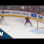 Canadiens' Rem Pitlick Outraces Bruins' Jeremy Swayman For Puck, Sets Up Pezzetta For Wide Open Net