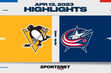 NHL Highlights | Penguins vs. Blue Jackets - April 13, 2023