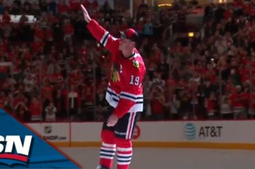 End Of An Era: Blackhawks Pay Tribute To Jonathan Toews For 15 Seasons