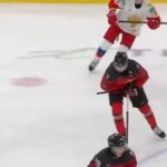 Kirby Dach appears to have injured himself during the world juniors