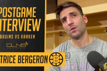 Patrice Bergeron REACTION to Bruins Trade for Orlov, Hathaway | Bruins Postgame Interview
