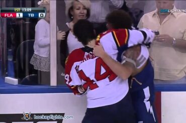 Erik Gudbranson vs Ryan Malone Oct 17, 2011