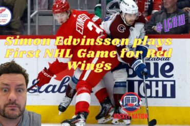 Red Wings Simon Edvinsson Makes NHL Debut!