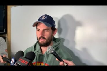 Connor Hellebuyck discusses series against Golden Knights