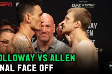 Max Holloway vs. Arnold Allen Final Face Off | UFC Kansas City