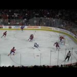 Laval Rocket's Cayden Primeau makes a huge save vs. Syracuse Crunch's Gage Goncalves 4/14/23