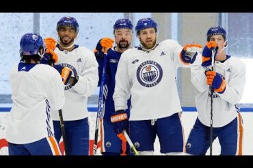 The Edmonton Oilers prepare for Los Angeles Kings