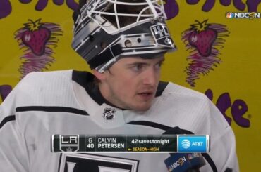 Cal Petersen Postgame Interview | LA Kings at Vegas Golden Knights