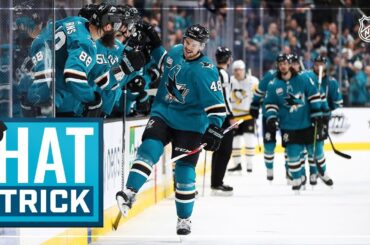 Tomas Hertl tallies second career hat trick, 100th career goal in win