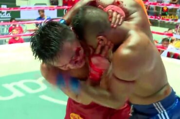 CRAZY LETHWEI HEADBUTTS !!! Thway Thit Aung Vs Yan Naing Aung