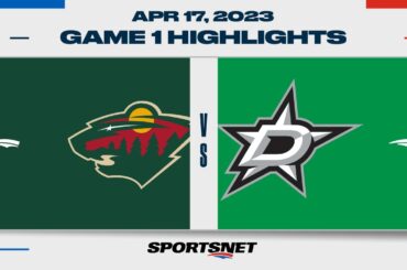 NHL Game 1 Highlights | Wild vs. Stars - April 17, 2023