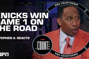 NEW YORK STAND UP 🗣️ - Stephen A. reacts to Knicks' Game 1 | NBA Countdown