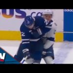 Jake McCabe Brings Maple Leafs Fans To Their Feet With Thunderous Hit On Mikey Eyssimont