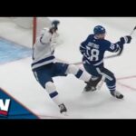 Michael Bunting Receives Match Penalty For High Hit On Lightning's Erik Cernak