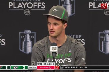 Jake Oettinger on Stars 3-2 loss to Wild