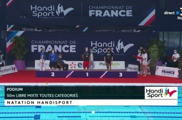 Alex Portal champion de France de "50m Libre mixte toutes catégories" à Limoges