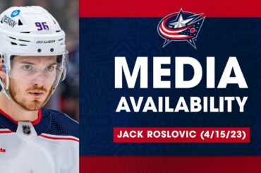 Jack Roslovic wants to be part of the solution for the Blue Jackets | Media Availability (4/15/23)