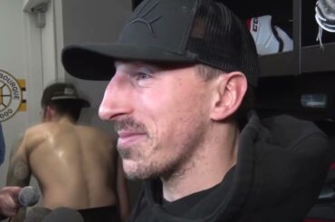 Brad Marchand on Playing without Patrice Bergeron | Bruins Interview