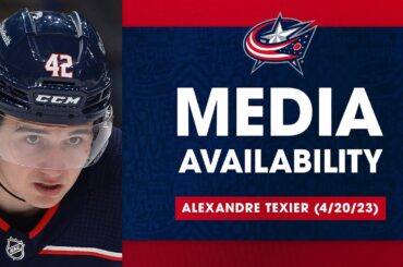 Alexandre Texier discusses his return to the NHL, Blue Jackets | Media Availability (4/20/23)