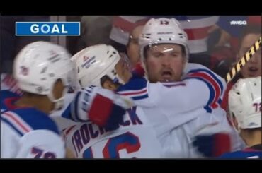 Alexis Lafreniere's First Career Power Play Goal | MSG feed | NYR vs CGY | Feb 18th, 2023