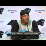 Carolina Panthers QB Cam Newton Gets Videobombed By Jordan Gross at Press Conference