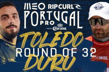 Filipe Toledo vs Joan Duru | MEO Rip Curl Pro Portugal - Round of 32 Heat Replay