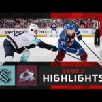 HIGHLIGHTS: Game 2 -- Seattle Kraken vs. Colorado Avalanche