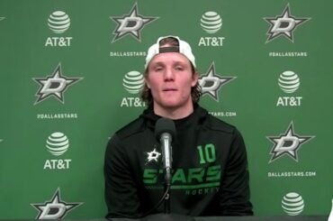 Ty Dellandrea Reacts to Scoring First Career NHL Goal & Jake Oettinger's First Career Win