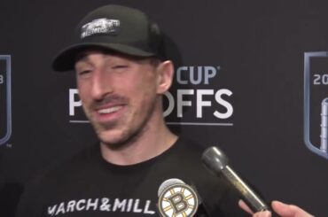 Brad Marchand Accepting Leadership Role in Patrice Bergeron's Absence | Bruins Interview